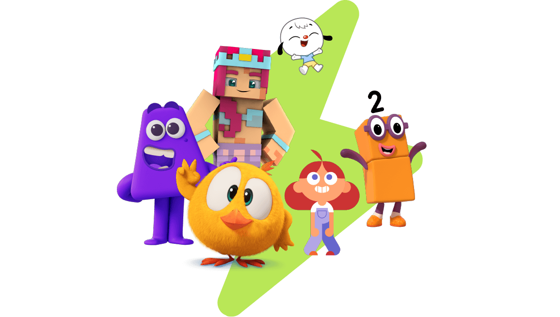 1600 horas de aprendizado e diversão com os personagens favoritos das crianças